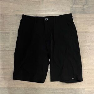 Quiksilver Men's Black Flat Front Shorts